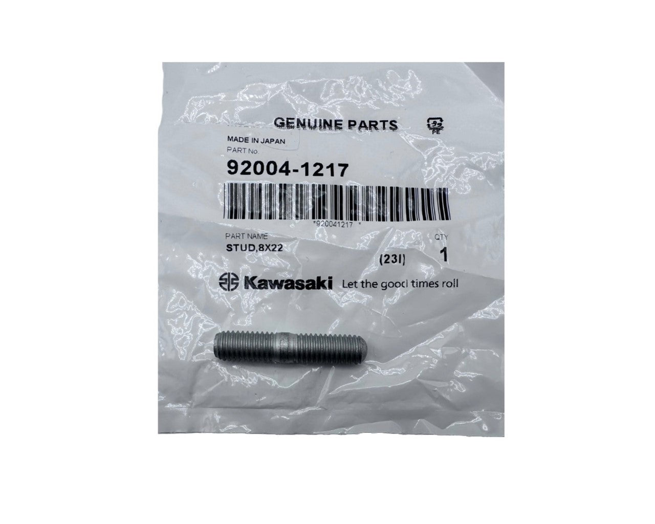Kawasaki Engine Exhaust Stud Multi-Fit 92004-1217