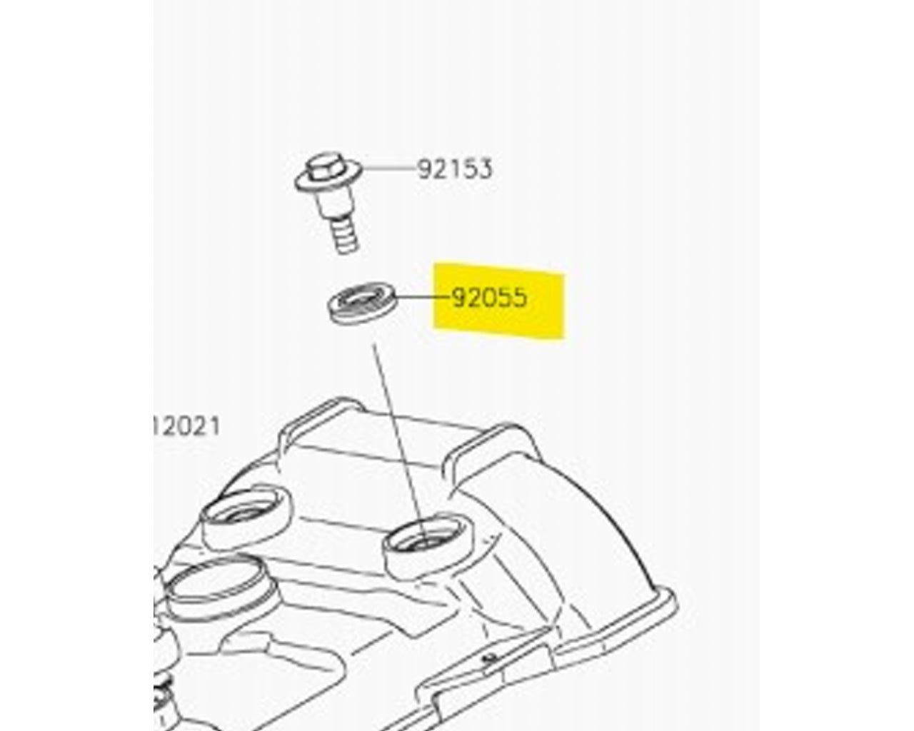 Kawasaki OEM O-Ring Oil Seal 92055-0143