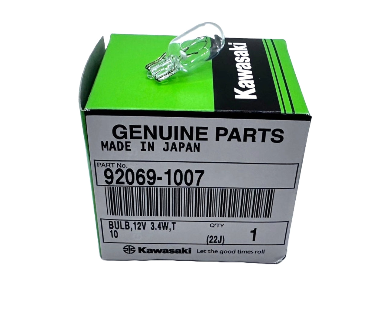 Kawasaki Indicator Push Bulb 12volt 3.4watt Vulcan 750 800 1500 ZX-6 ZX-11 ZX-7 92069-1007