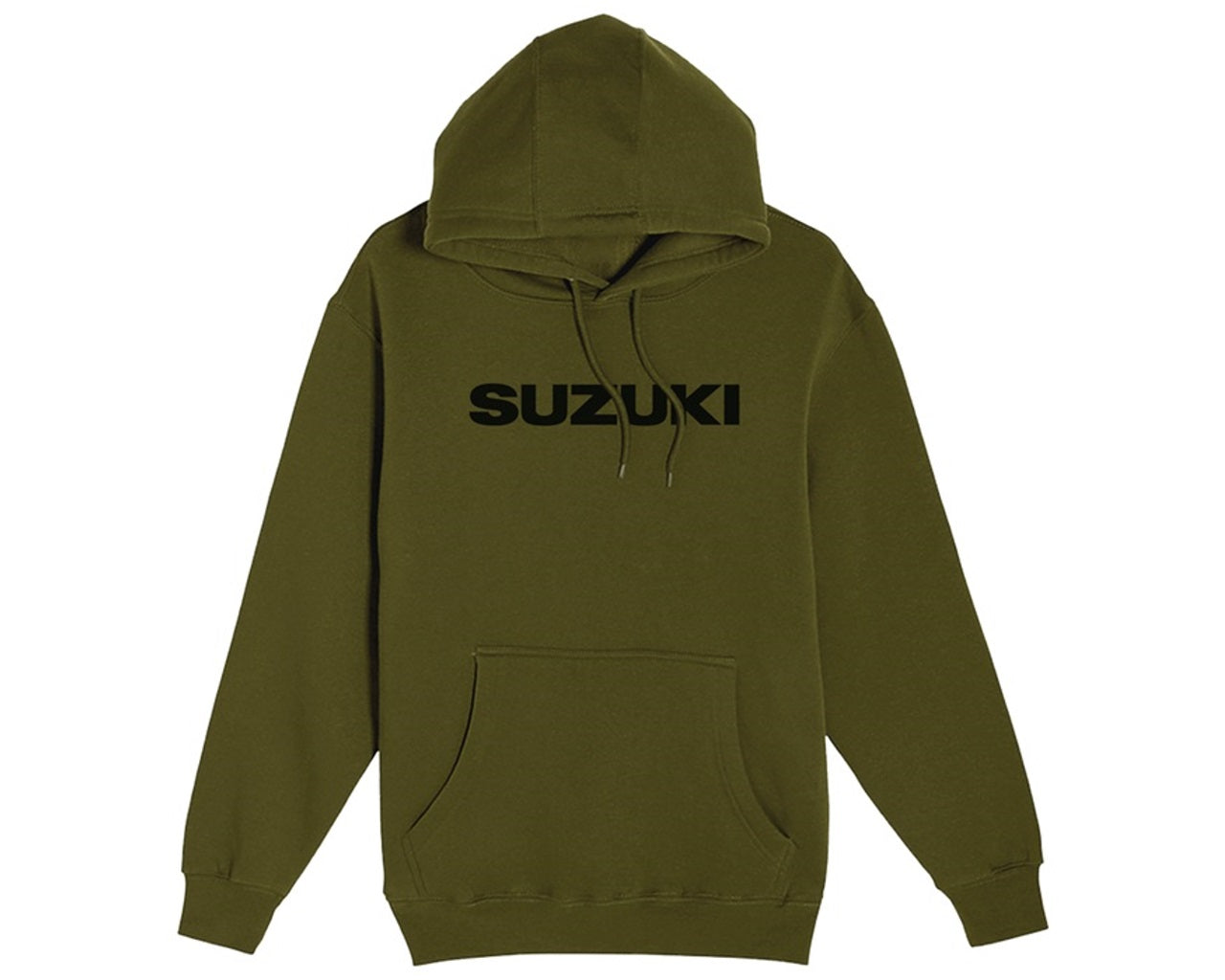 Suzuki Logo Pullover Hoodie Military Green
