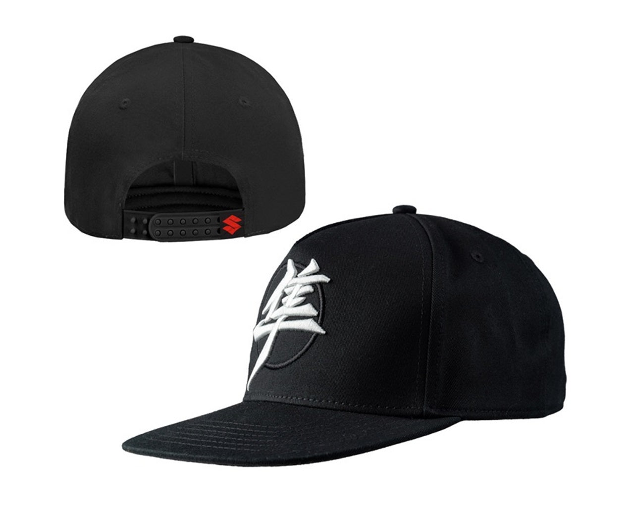 Suzuki Hayabusa Kanji Black 5 Panel Baseball Cap 990A0-17159