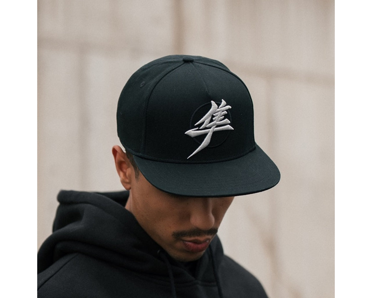 Suzuki Hayabusa Kanji Black 5 Panel Baseball Cap 990A0-17159