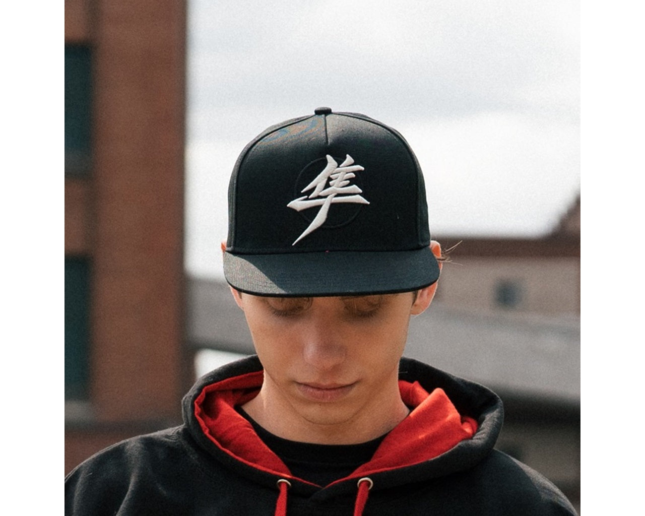 Suzuki Hayabusa Kanji Black 5 Panel Baseball Cap 990A0-17159