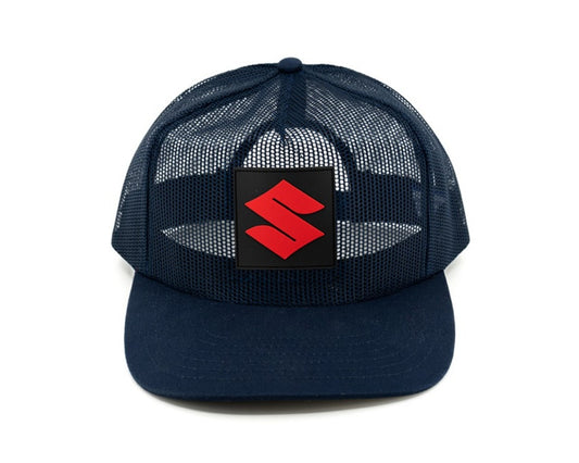 Suzuki Full Mesh Baseball Hat "S" logo Blue 990A0-17212