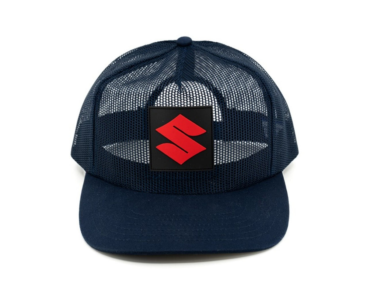 Suzuki Full Mesh Baseball Hat "S" logo Blue 990A0-17212