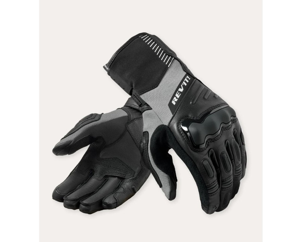 REV'IT! Men's Sand 5 H2O Adventure Touring Motorcycle Gloves, Black Black