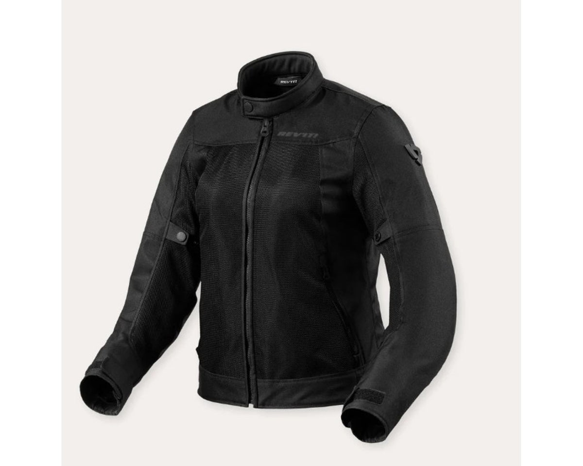 REV'IT! Women's Eclipse 2 Mesh Motorcycle Jacket, Black Black