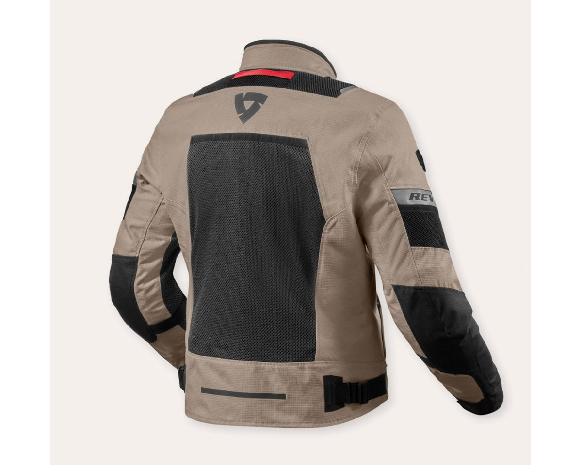 REV'IT! Men's Tornado 4 H2O Adventure Touring Motorcycle Jacket, Sand/Black Black