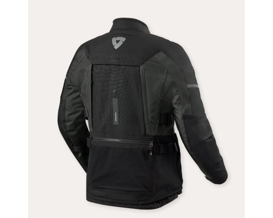 REV'IT! Men's Sand 5 H2O Adventure Touring Motorcycle Jacket (Black/Anthracite) Black