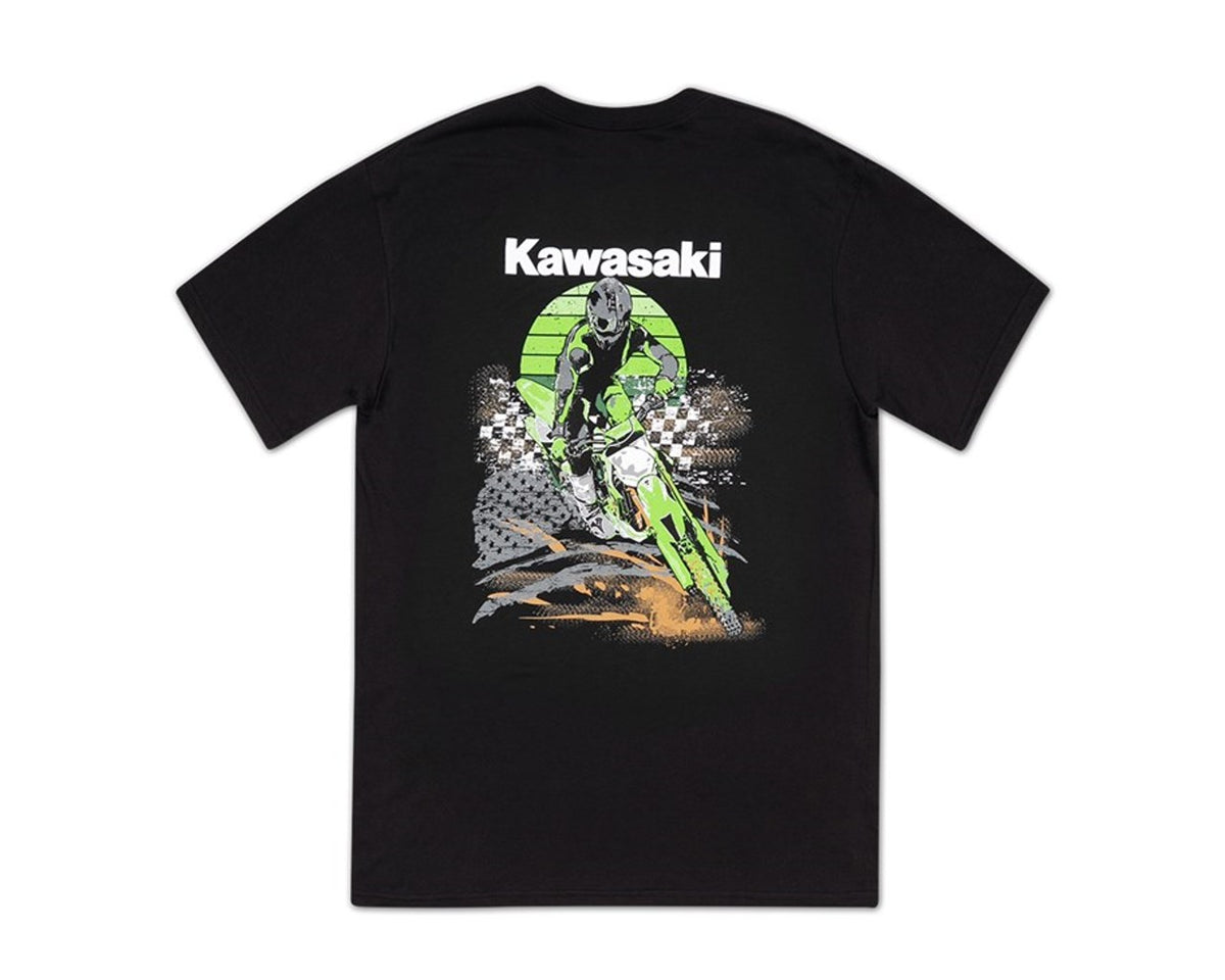 Kawasaki Race Day Supercross T-Shirt Adult Black