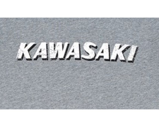 Kawasaki Old School Logo T-Shirt Grey