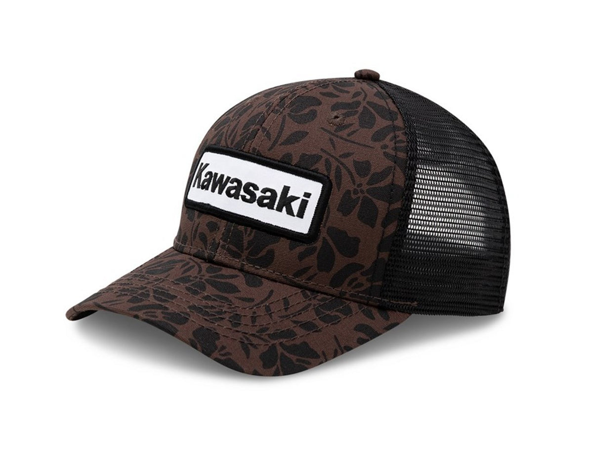 Kawasaki Women's Floral Baseball Cap K005-4143-BRNS
