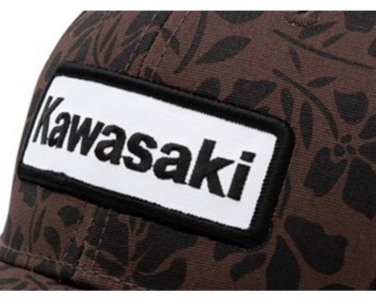 Kawasaki Women's Floral Baseball Cap K005-4143-BRNS