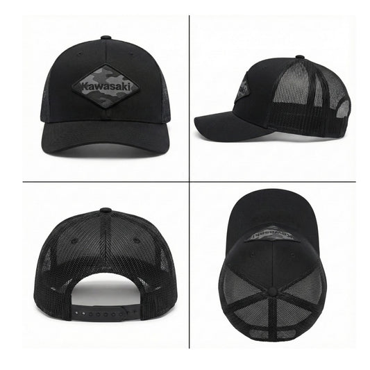 Kawasaki Midnight Diamond Baseball Cap Hat K005-4154-BKNS