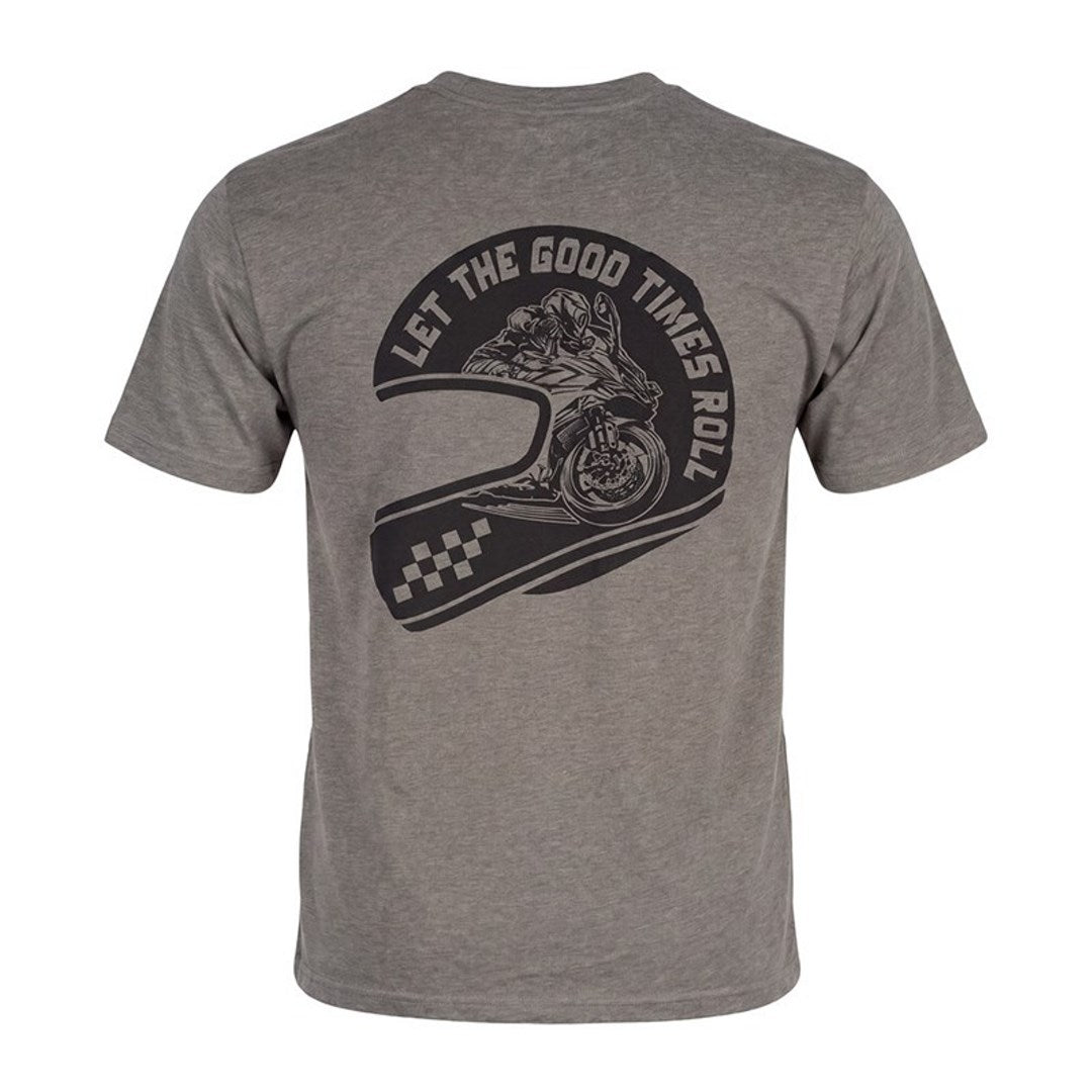 Kawasaki Retro Helmet Graphic T-Shirt Green