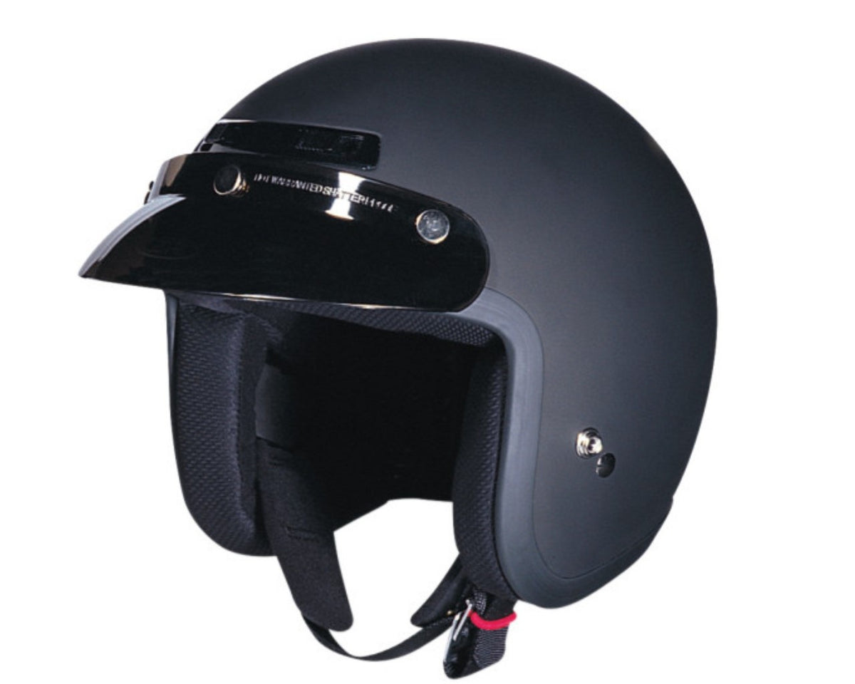 Z1R Jimmy 3/4 Open Face Motorcycle Helmet Matte Black