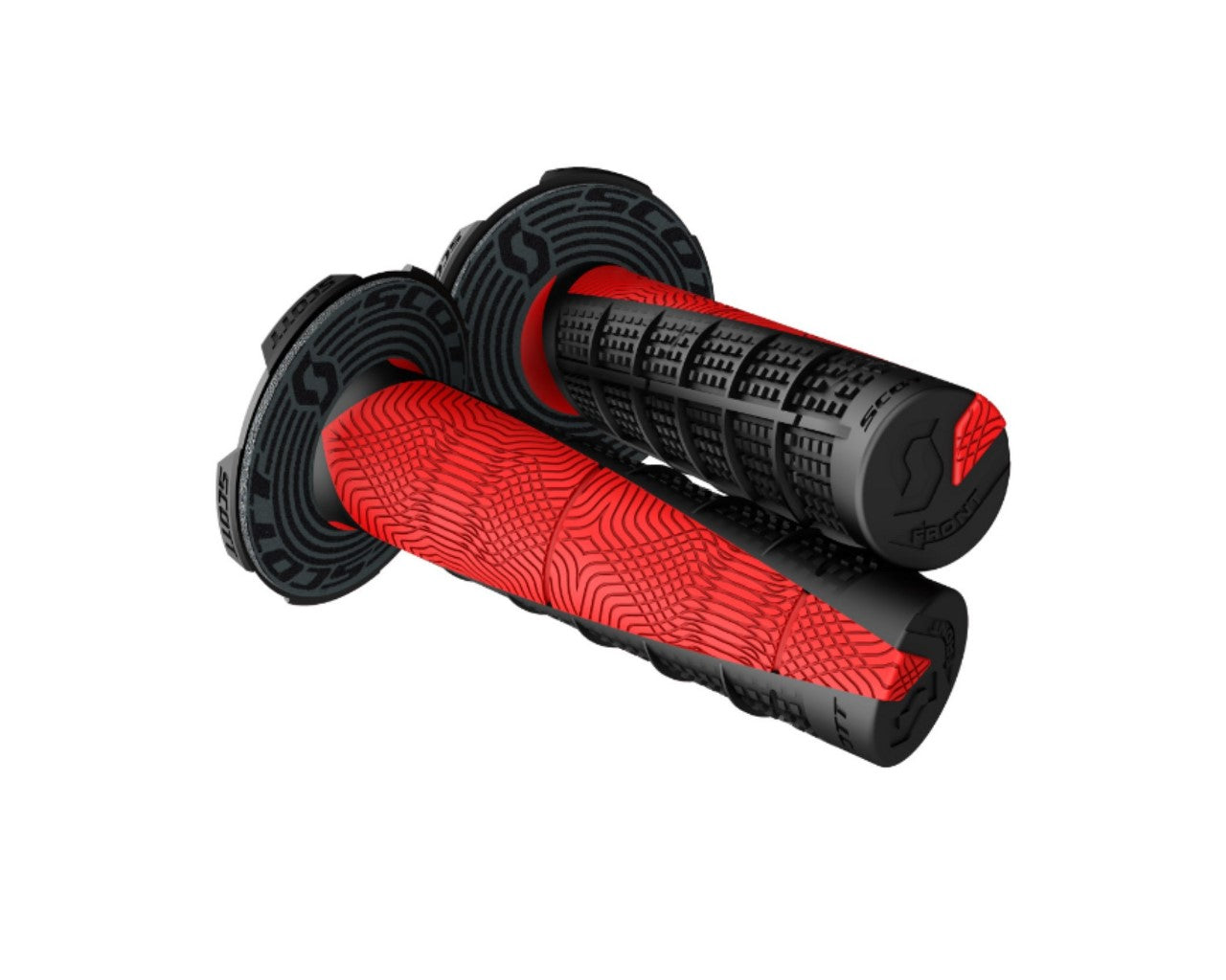Scott Scott MX Grips Deuce + Donut Grip 7/8"` Black/Red 0630-2999