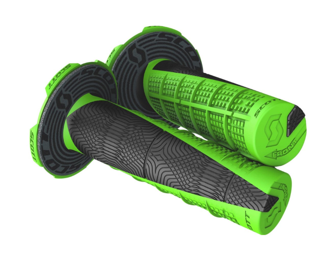 Scott Scott MX Grips Deuce + Donut Grip 7/8"` Neon Greem 0630-3000