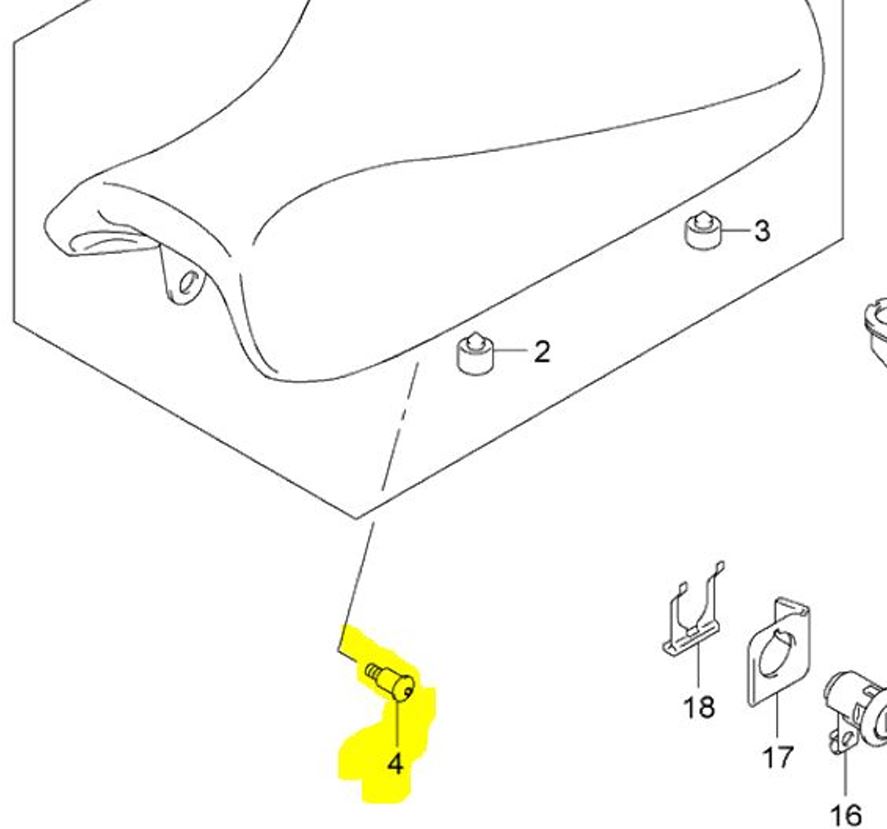 Suzuki OEM Replacement Seat Screw GSXR VZR VL1500 SFV 09139-06146