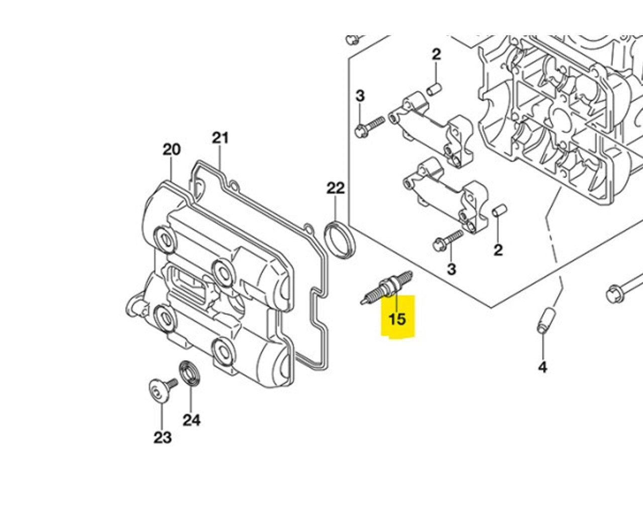 Suzuki OEM Spark Plug 2014-2019 DL1000 VSTROM 09482-00635 LMAR8BI-9
