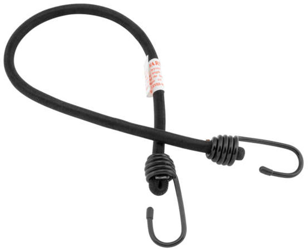 BikeMaster Heavy-Duty 10mm Bungee Cord Black 12"