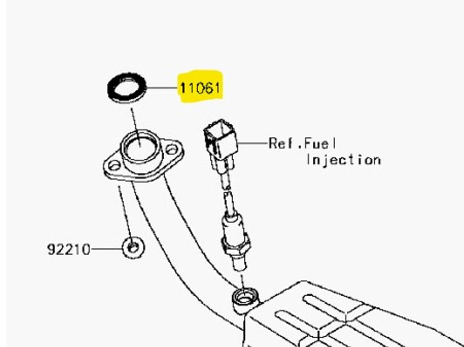 Kawasaki OEM Replacement Exhaust Gasket KLX110 Z125 11061-1112