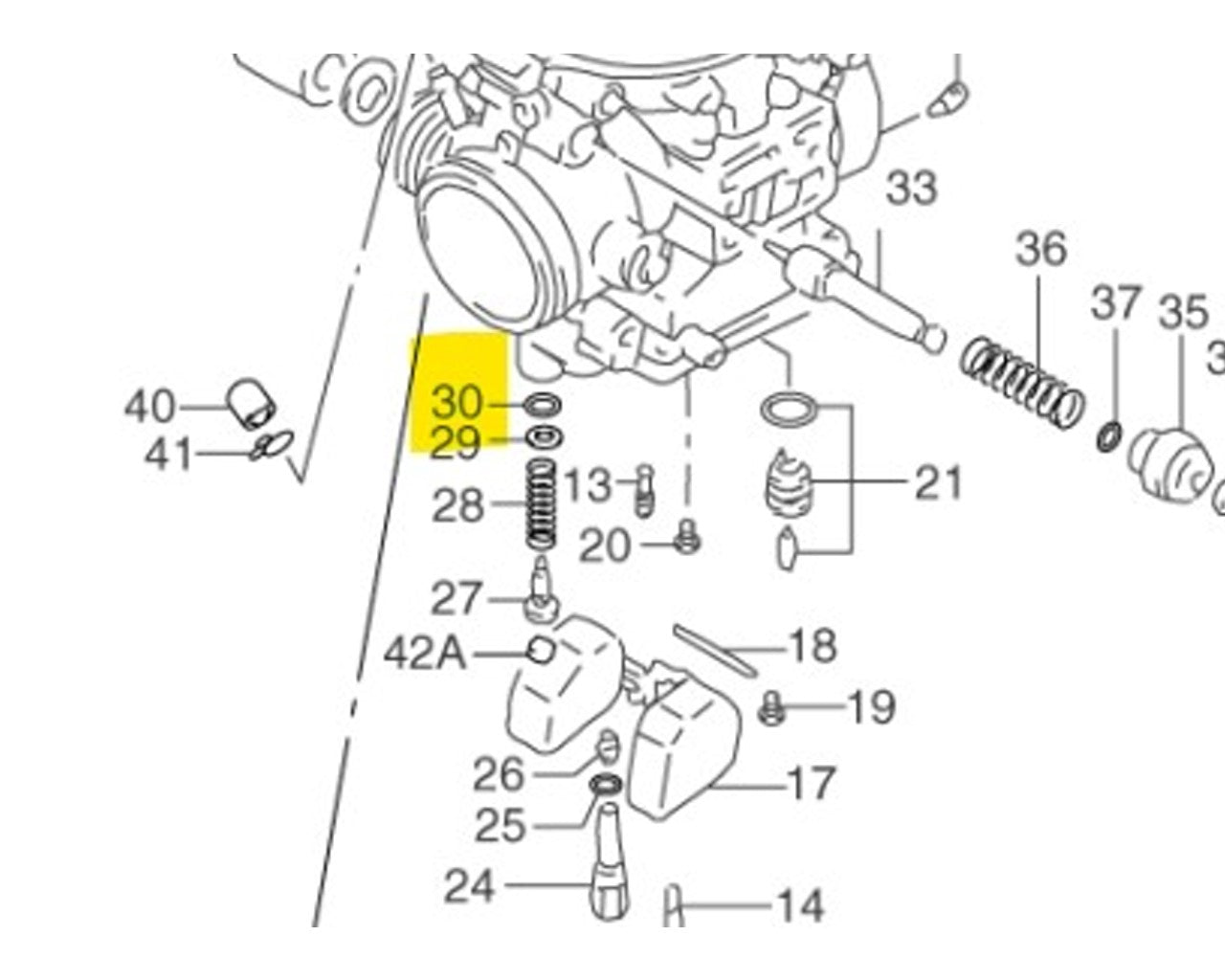 Suzuki OEM Carb Pilot Jet O-Ring GSX600/750 DRZ400 DR650 VL1500 13295-29901