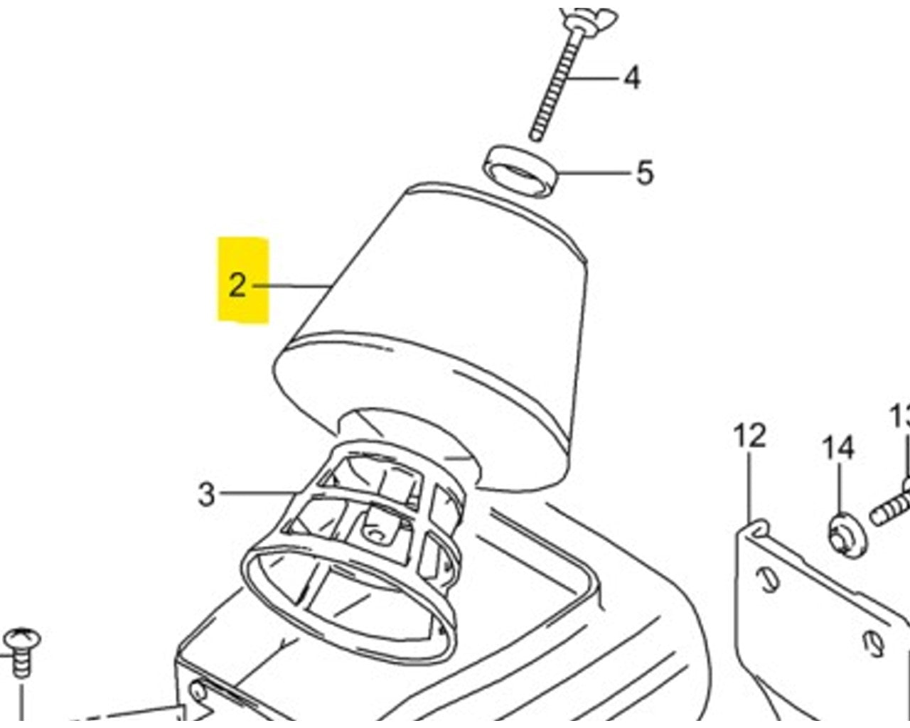 Suzuki OEM Air Filter RM80 RM85 1985-2022 13780-02B00