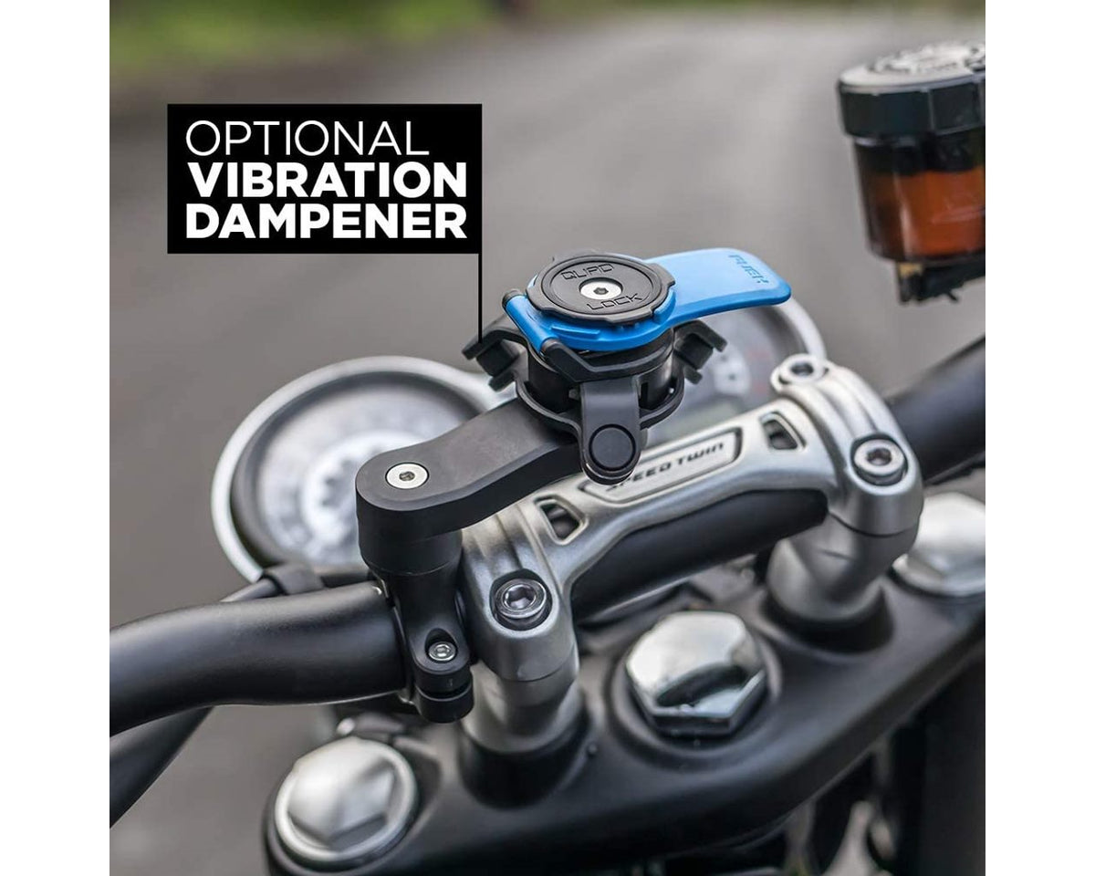 Quad Lock Motorcycle Handlebar Mount suits bar sizes 22mm, 25mm, 28mm, 32mm 230974