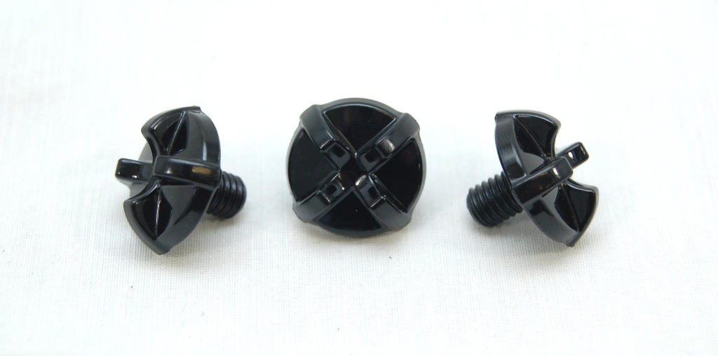 hjc cs mx helmet parts HJC CS-MX II Replacement Visor Bolts 3 Pack Black – Koup's Cycle Shop