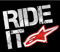 Alpinestars Ride It 4 Inch Square Sticker Decal - Random Color Pick