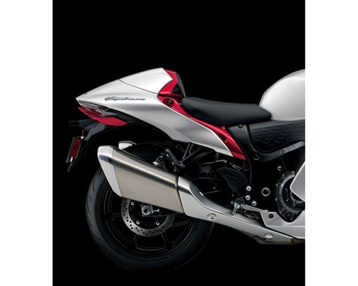 Suzuki Rear Single Seat Cowl Silver/Red 2022+ Hayabusa GSX1300R 45500-10800-B5M