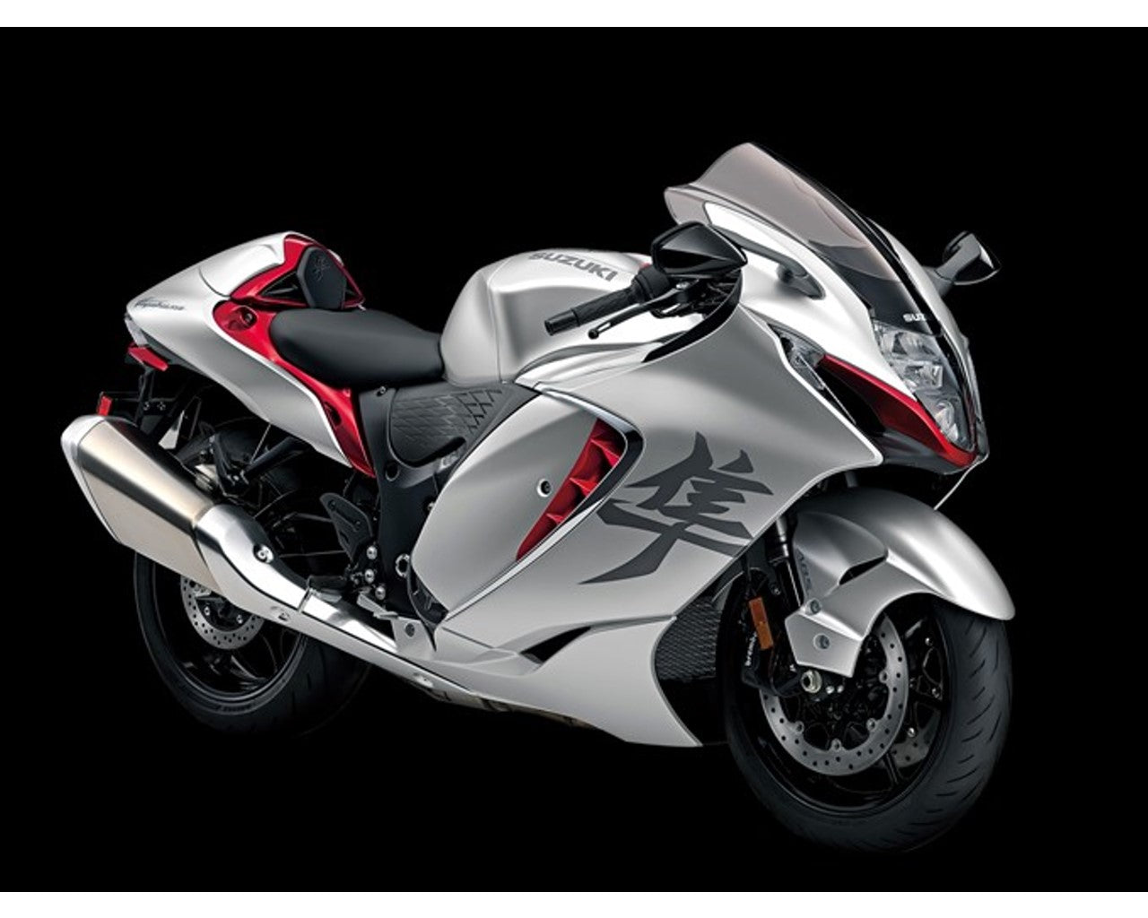 Suzuki Rear Single Seat Cowl Silver/Red 2022+ Hayabusa GSX1300R 45500-10800-B5M