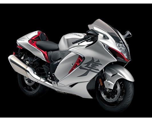 Suzuki Rear Single Seat Cowl Silver/Red 2022+ Hayabusa GSX1300R 45500-10800-B5M