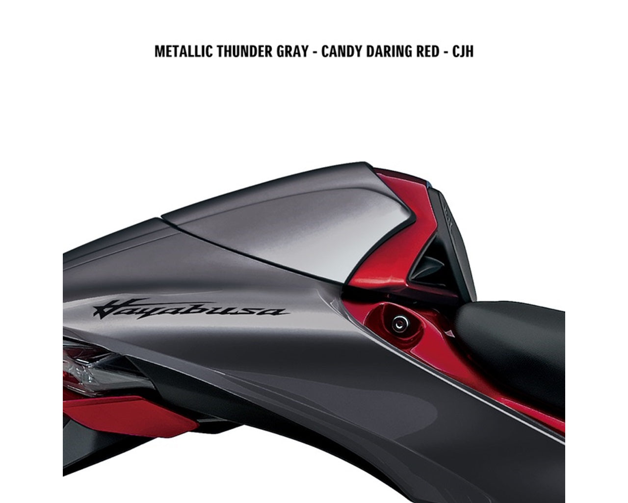 Suzuki Hayabusa Rear Seat Cowl Gray Red 2023+ GSX1300R 45500-10800-CJH