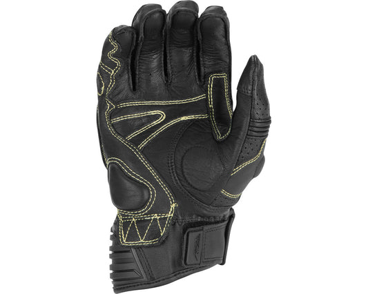 Fly Racing Brawler Leather Motorcycle Gloves Black