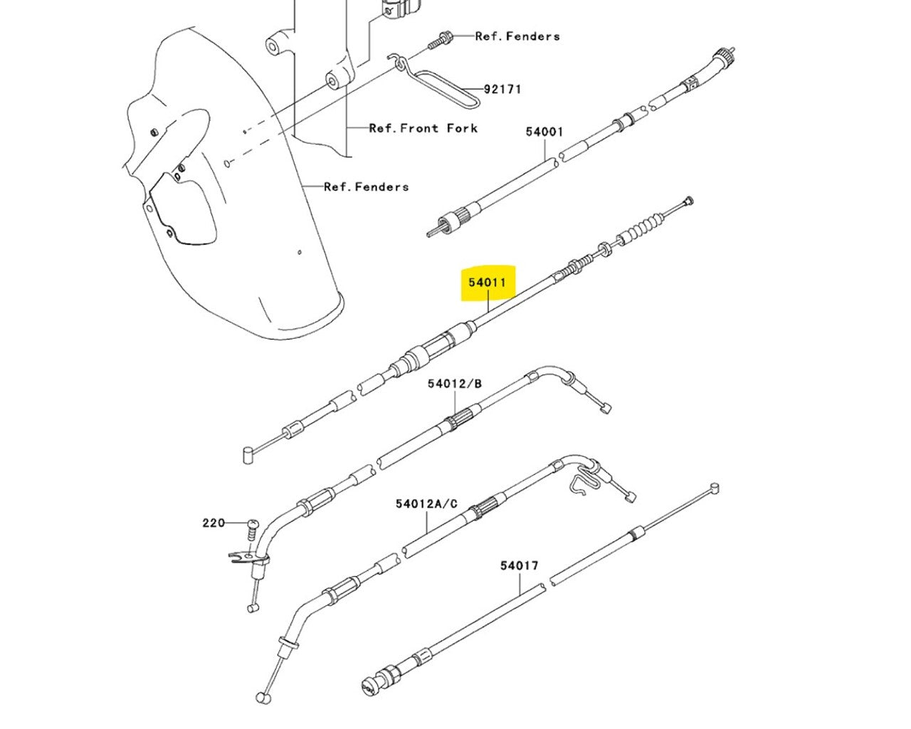 取引出品 Kawasaki Clutch Cable Vulcan 800 Drifter 54011-1387 – Koup's Cycle