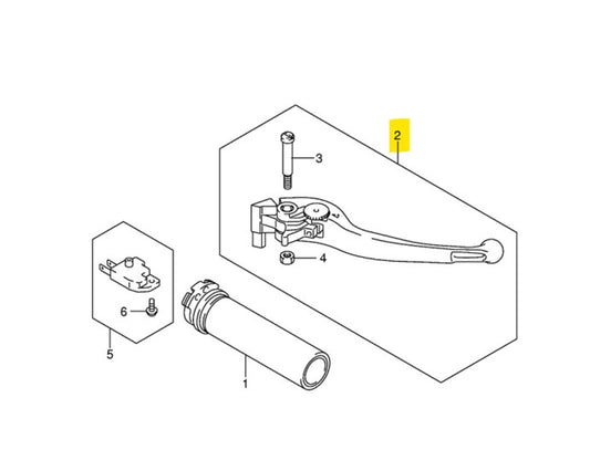 Suzuki OEM Front Brake Lever VL1500 VZ800 M109 VL800 57300-48G10