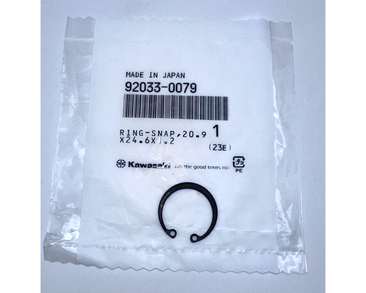 Kawasaki OEM Snap Ring 20.9x24.6x1 Multi-Fit 92033-0079