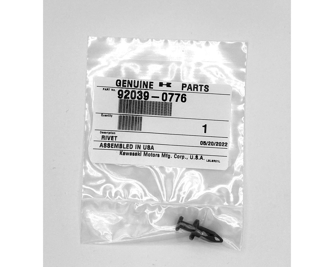 Kawasaki OEM Plastic Push Pin Rivet Mult Fit ATV Mule 92039-0776