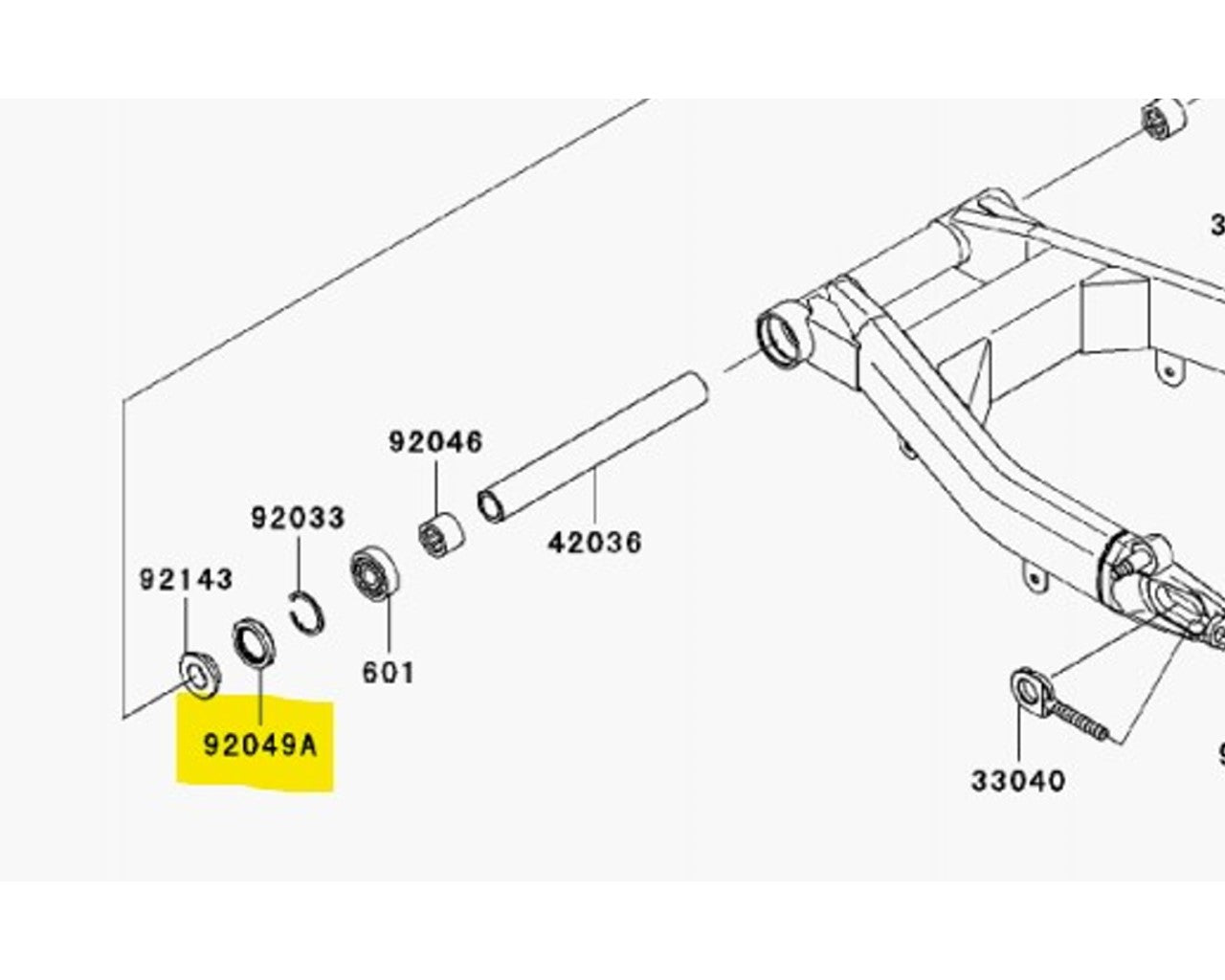 Kawasaki OEM Rubber Seal VN1700 Voyager 92049-1185
