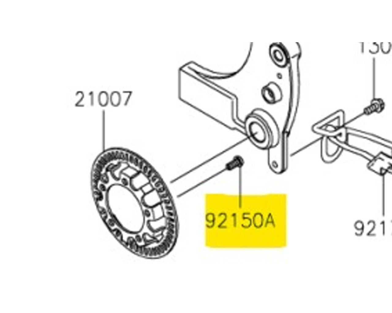 Kawasaki OEM Factory Bolt 6x14 Socket Head Multi Fit 92150-1836