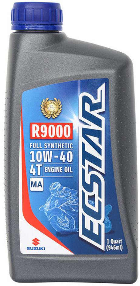 Suzuki ECSTAR R9000 Motorcycle Full Synthetic Engine Oil 10W40 1 Quart