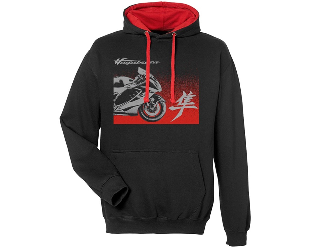 Suzuki Hayabusa Contrast Hoodie Black