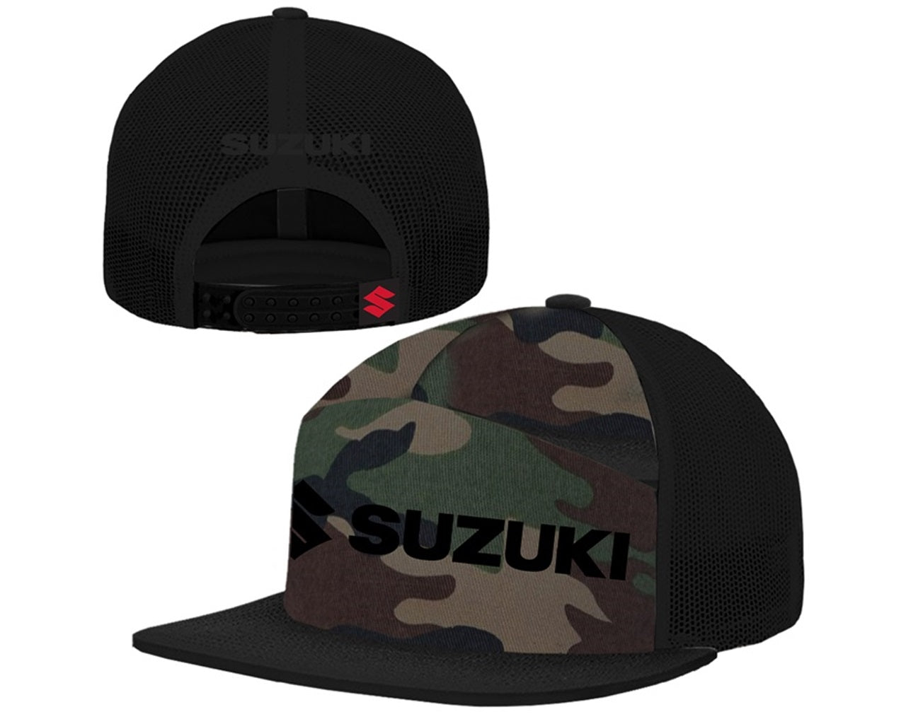 Suzuki Camo Flat Bill Baseball Cap 990A0-17205