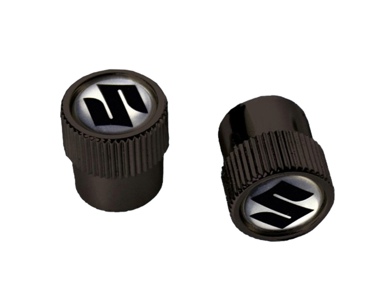 Suzuki Logo Valve Stem Cap Black 990A0-19069-BLK