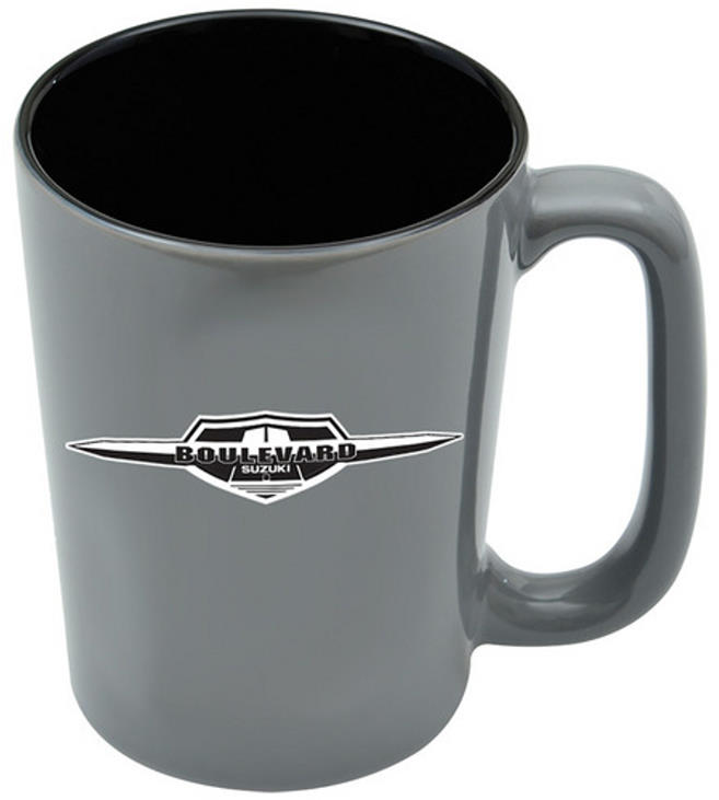 Suzuki Boulevard 16 Ounce Ceramic Coffee Tea Mug Grey 990A0-99187