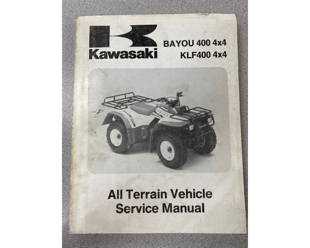 Kawasaki Factory Service Manual USED Bayou 400 4x4 KLF400B 99924-1154-06