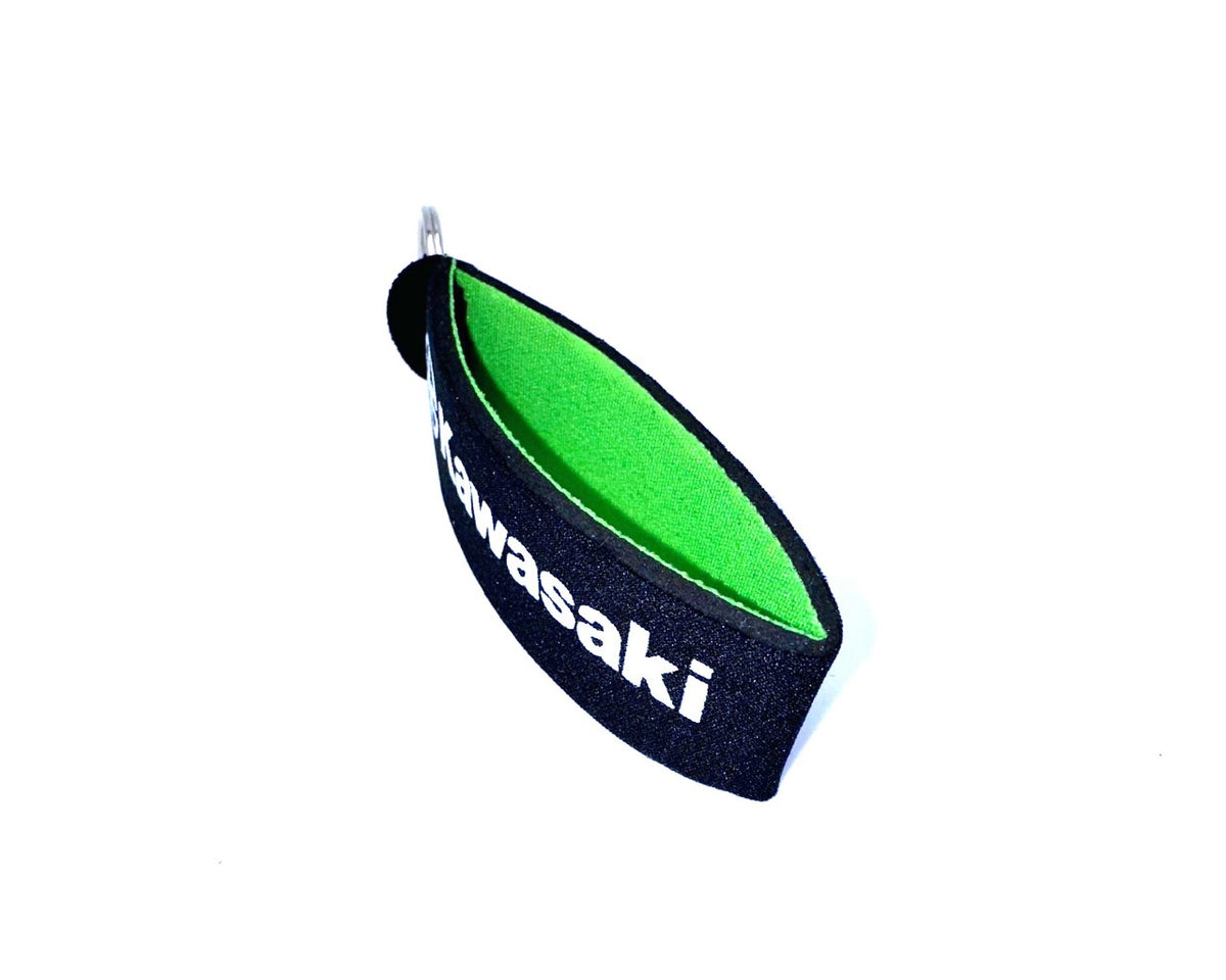 Kawasaki River Mark Soft Foam Keyfob Black 99969-3968