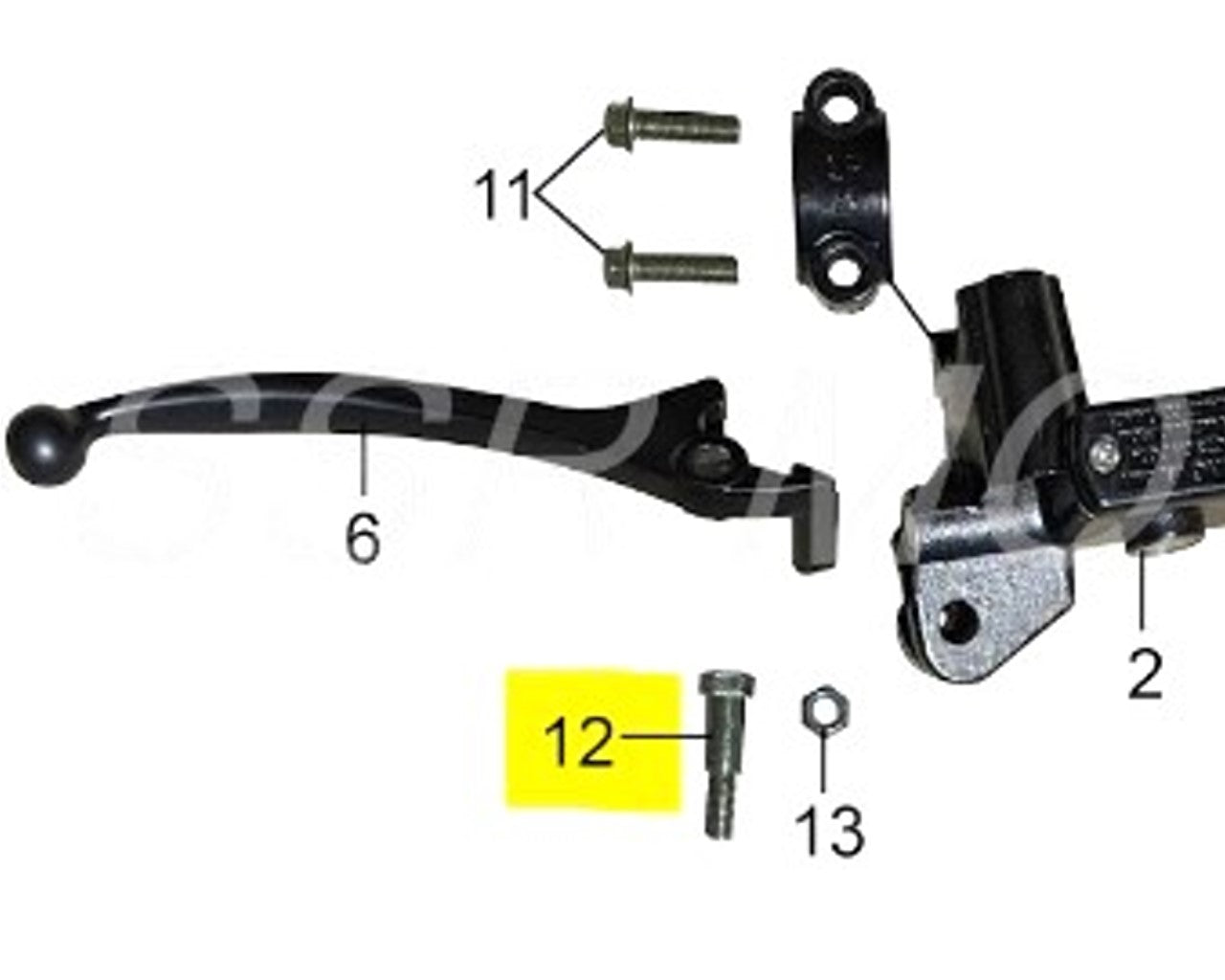 SSR OEM Lever Pivot Bolt Mult-Fit A00481-19-07